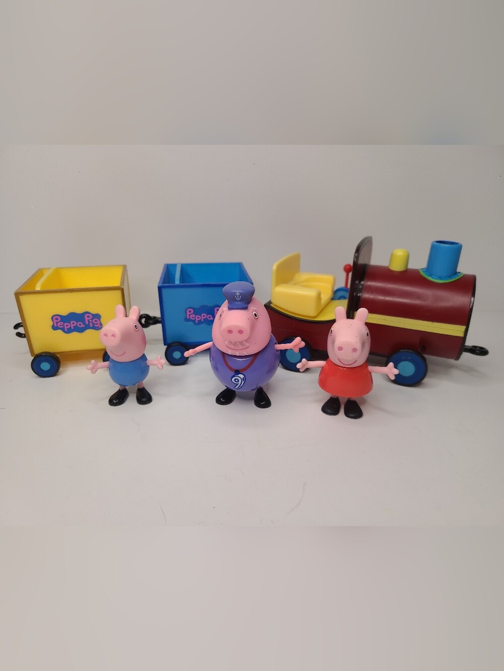 Peppa Pig Grandpa Pig's Train Playset 2003 With Figures Tested Working